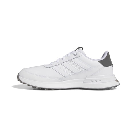 Zapatos De Golf Adidas S2G Pikeless Leather 24 Para Hombre, Color Blanco/Carbón