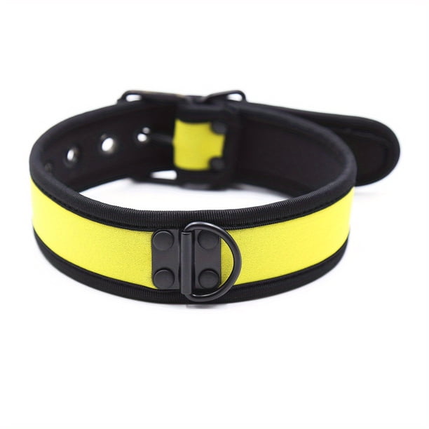 Sexy Dog Cosplay Collar Metal Buckle PU Leather Adjustable Choker Necklace Harness Bondage Fashion Role Play Fetish SM Costumes Party Adult Sex Accessory Sex Toy
