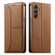 thumbnail image 3 of Funda tipo cartera con bloqueo RFID para Samsung Galaxy A34 5G cubierta magnética de cuero con tapa y soporte Marrón, 3 of 6