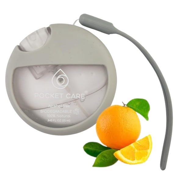 Desinfectante de manos POCKET CARE 25 ml Naranja recargable
