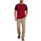 thumbnail image 2 of INSPIRE CHIC Camisas Henley de Manga Corta con Bloque de Color y Botones para Hombre M Burdeos, 2 of 5