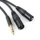 thumbnail image 2 of Cable adaptador conversor de audio SiYear de 6,35 mm TRS a 2 XLR macho, 2 of 8
