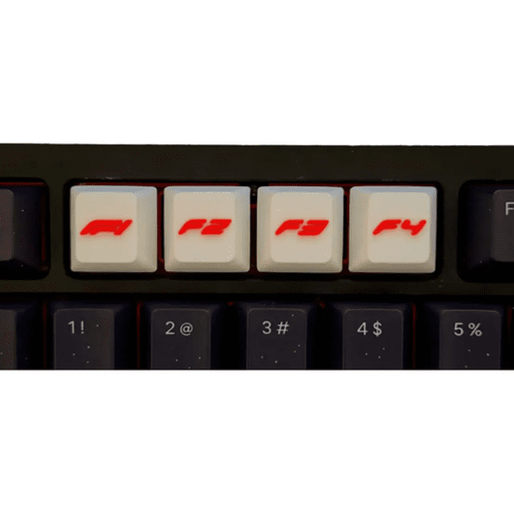 Teclas de Fórmula F1/F2/F3/F4 - Teclado Mecánico