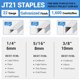 thumbnail image 2 of Meite JT21 Staples, grapas galvanizadas de alambre fino de 3/8 pulgadas, 2 of 3