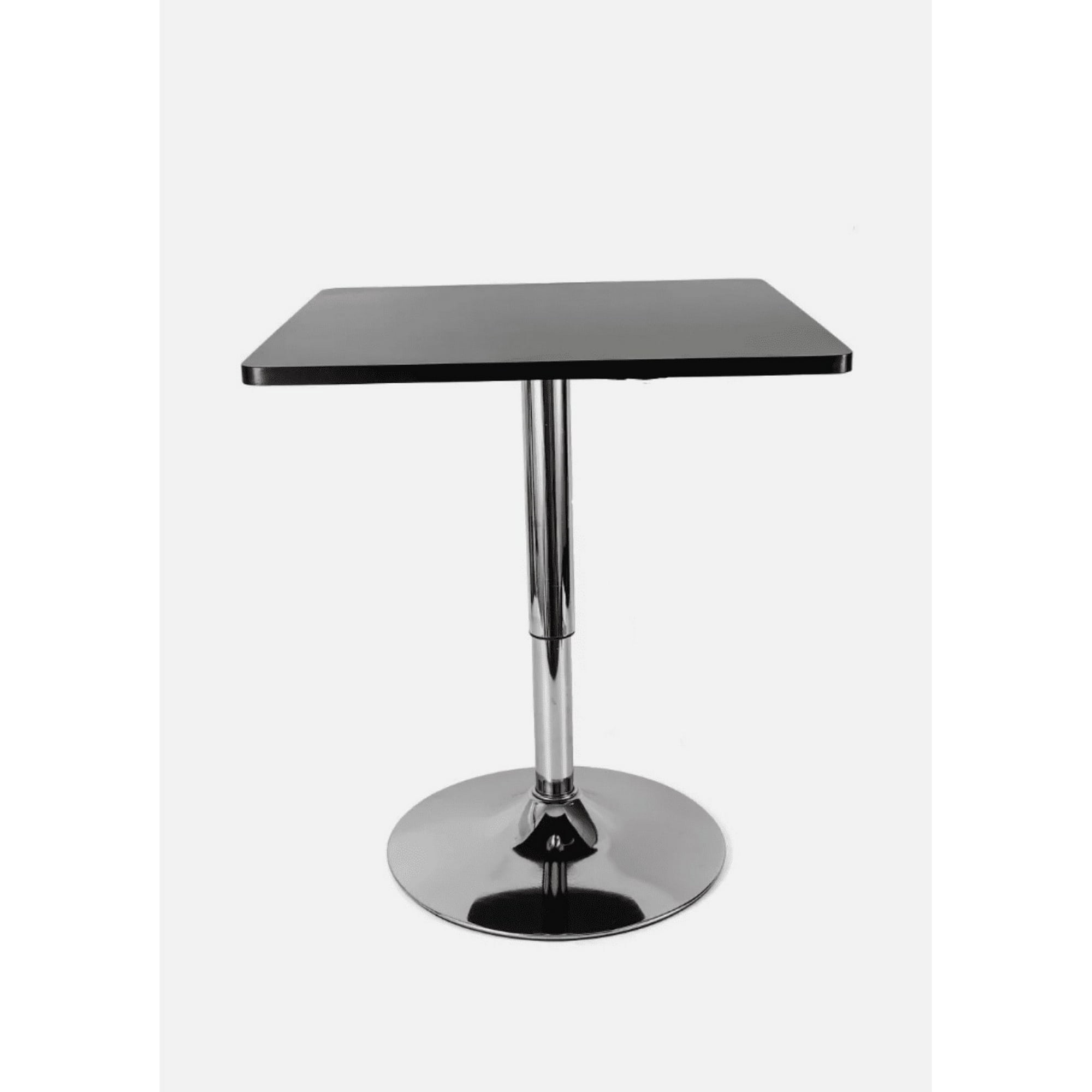 Artihogar - Mesa Comedor De Altura Regulable Cuadrada 60 Cm Color Negro