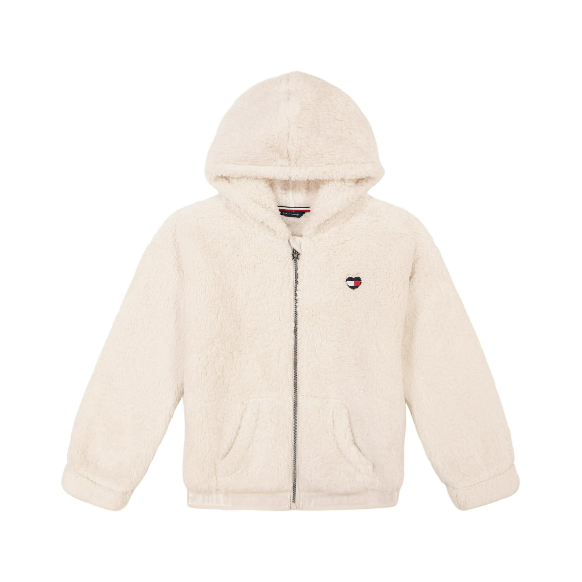 Sudadera Con Capucha Tommy Hilfiger De Forro Polar Con Cierre Completo Para Niñas De 12 A 14 Años