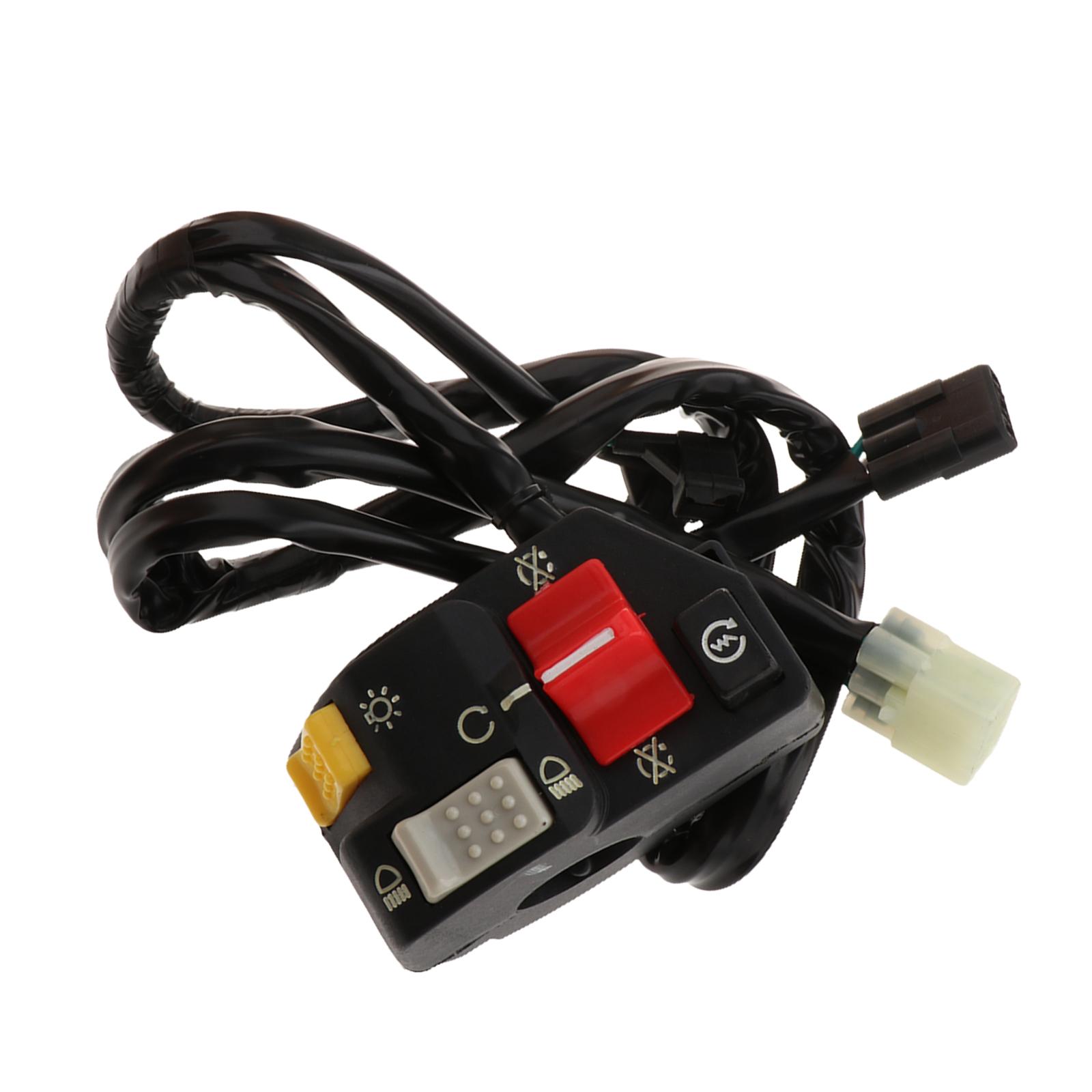 Magideal - Interruptor De Manillar Izquierdo 35150-Hp1-A01, Pieza De Reparación, Interruptor De Barra De Mango, Botón De Arranque Y Parada De Faro Para Trx450Er