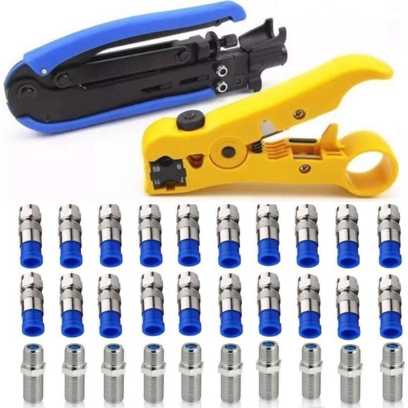 Kit de Crimpadora de Cable Coaxial Gaobige RG6/RG59