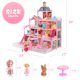 thumbnail image 3 of Casa de juegos para niñas Dollhouse Randhar Dream Playhouse con iluminación, 3 muñecas, 3 of 6