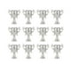thumbnail image 4 of 12 Uds. Tarros de almacenamiento para dulces, regalos, trofeos, copas de trofeo para celebración, accesorios para fotos, decoración de habitación de c Plata, 4 of 5