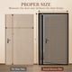 thumbnail image 2 of Puerta mosquitera magnética Yotache 32"x80" reversible en negro, 2 of 8