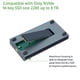 thumbnail image 3 of Unidad SSD IO CREST Portable NVMe USB4.0 (USB-C) de aluminio, 3 of 7
