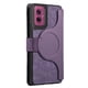 thumbnail image 2 of Funda Billetera Magnética para Motorola Moto G55 Soporte Tarjetas Desmontable Morado, 2 of 6