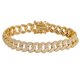 thumbnail image 1 of Pulseras Cubanas para Hombre Pulseras de Plata Esterlina 925 Doradas para Hombre Transparentes 5A+ CZ Hipoalergénicas Pulsera de Eslabones de Cadena Joyería para Hombre 16-21CM, 1 of 8