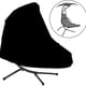 thumbnail image 1 of Patio colgante silla salón cubierta 73 pulgadas impermeable resistente al aire libre silla colgante cubierta de hamaca (negro), 1 of 3