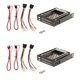thumbnail image 1 of 2xDual Bay 2.5 '' SATA Hard Drive HDD SSD Trayless Caddy Internal Mobile Rack, 1 of 3