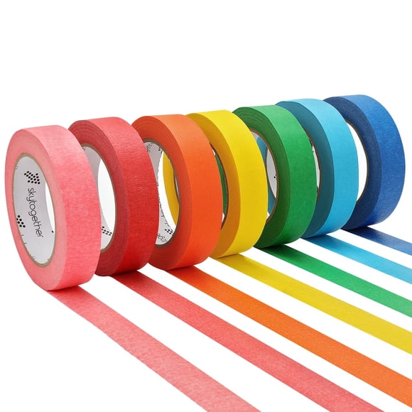 Cinta Adhesiva De Colores Rainbow 2 54 Cm X 41 15 M 7 Rollos