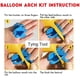 thumbnail image 4 of Kit de arco de globos Archloon azul de 134 piezas con metálicos y confeti, 4 of 8