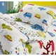 thumbnail image 2 of Transportation City Cars & Airplanes Ropa de Cama para Niños Juego de Funda Nórdica Doble Blanco, 2 of 3