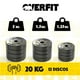 thumbnail image 4 of Set Mancuernas Y Barra Unibles 20kg Fitness Pesas Ajustables, 4 of 10
