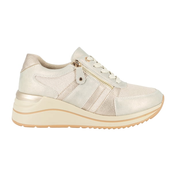 Zapatilla Urbana con Cuña Cole Champagne Alquimia