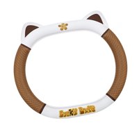 Magideal - Cubierta Del Volante Del Automóvil Cubierta Del Volante Del Automóvil Suave, Lindo, Protector Del Volante Del Vehículo Cubierta Del Volante Del Automó Marrón