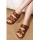 thumbnail image 5 of Sandalias para mujer Project Cloud color arcilla con espuma viscoelástica y suela antideslizante, 5 of 6