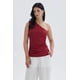 thumbnail image 1 of Polera Mujer Asimétrico Rojo Oscuro, 1 of 4