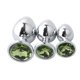 thumbnail image 5 of Tapones De Pesas De Acero Inoxidable Tapón Anal Juguetes Para Adultos Con Joyas Verde Claro, 5 of 5