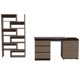 thumbnail image 1 of Escritorio + Librero Habano Melamina Miel, 1 of 9