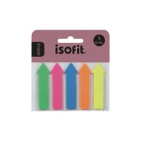 Isofit - Pack X 4 Notas Adhesivas Flechas 5 Colores –