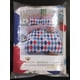 thumbnail image 3 of Rojo Azul Blanco Diamante Náutica Rayas Ropa de Cama 4pc Queen Juego de Funda Nórdica, 3 of 3