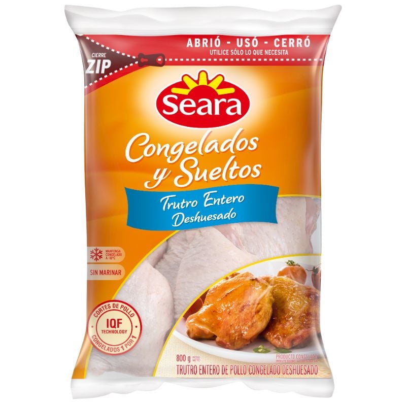 Pollo Trutro Entero Deshuesado Congelado 800 g Seara