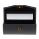 thumbnail image 5 of Lápiz labial de cuero Caja de almacenamiento Caja de almacenamiento Espejo Monedero Bolsillo Gris oscuro, 5 of 5