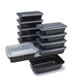 thumbnail image 1 of Contenedor Meal Prep 1L Plástico 15 Piezas Negro, 1 of 4