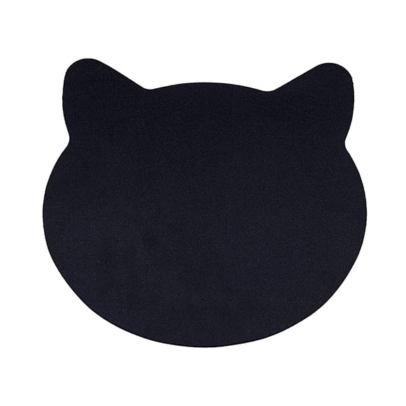 Alfombrilla de ratón feb.7 24 cm x 21,5 cm con motivo de gato – color negro