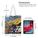 thumbnail image 5 of Hot Wheels: Let's Race Bolso de tela con estampado de lienzo para mujer, bolsa de compras reutilizable y estética, con cremallera interior, regalo para mujer, 35 × 40 cm., 5 of 6