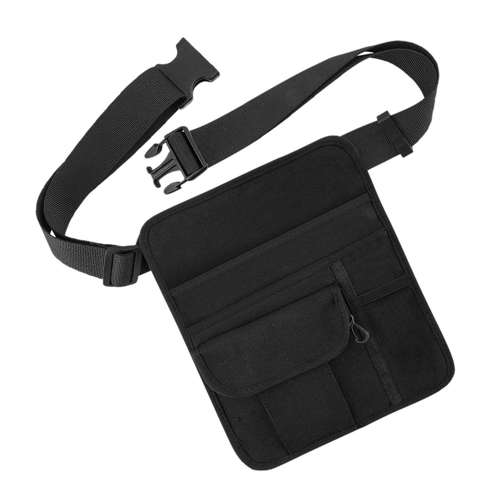 Ioensy - Bolsa De Dinero De Cintura De Camarero De Restaurante Duradero Con Cinturón Ajustable 5 Bolsillos