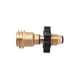 thumbnail image 1 of Adaptador de tanque de propano Flame King POL a tipo QCC1, 1 of 6