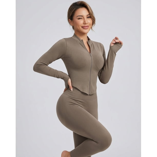 Conjunto Entrenamiento Mujer Chaqueta y Calza Push Up - YJ323
