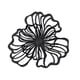 thumbnail image 2 of Decoración De Pared De Flores De Metal, Decoración Floral Para Colgar En La Pared, Para Hotel, Baño, Cocina, Negro, Pequeño, 2 of 5