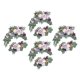thumbnail image 2 of Flor Artificial Swag Hojas Verdes Para Fiesta Boda 4 Azul Blanco, 2 of 5