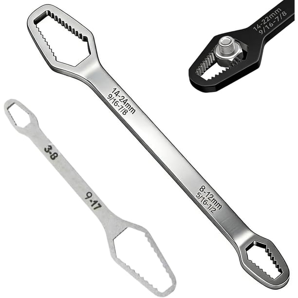 Llave autoajustable doble extremo 3-24mm todo en uno tareas automotrices