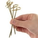 thumbnail image 2 of Palillos de bambú para cócteles, palillos para comida, palillos para dientes, palillos para cócteles, 200 piezas, elegantes para bebidas con brochetas de nudo en bucle para fiestas y aperitivos, 2 of 8