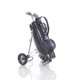 thumbnail image 3 of Bolsa de golf negra, artesanía antigua y moderna, con marco de hierro, ruedas, 3 of 8