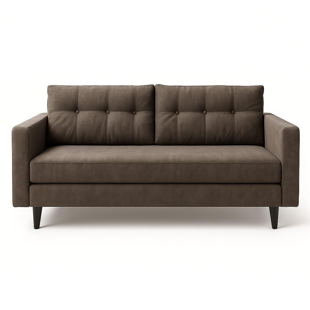 Flobal - Sofá 3 Cuerpos Paris - Marrón Repelente A Líquidos