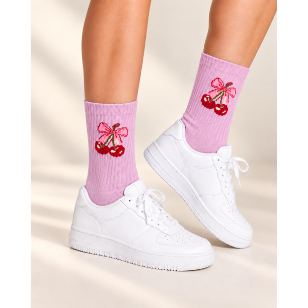 Calcetines Deportivos Unisex Cerezas