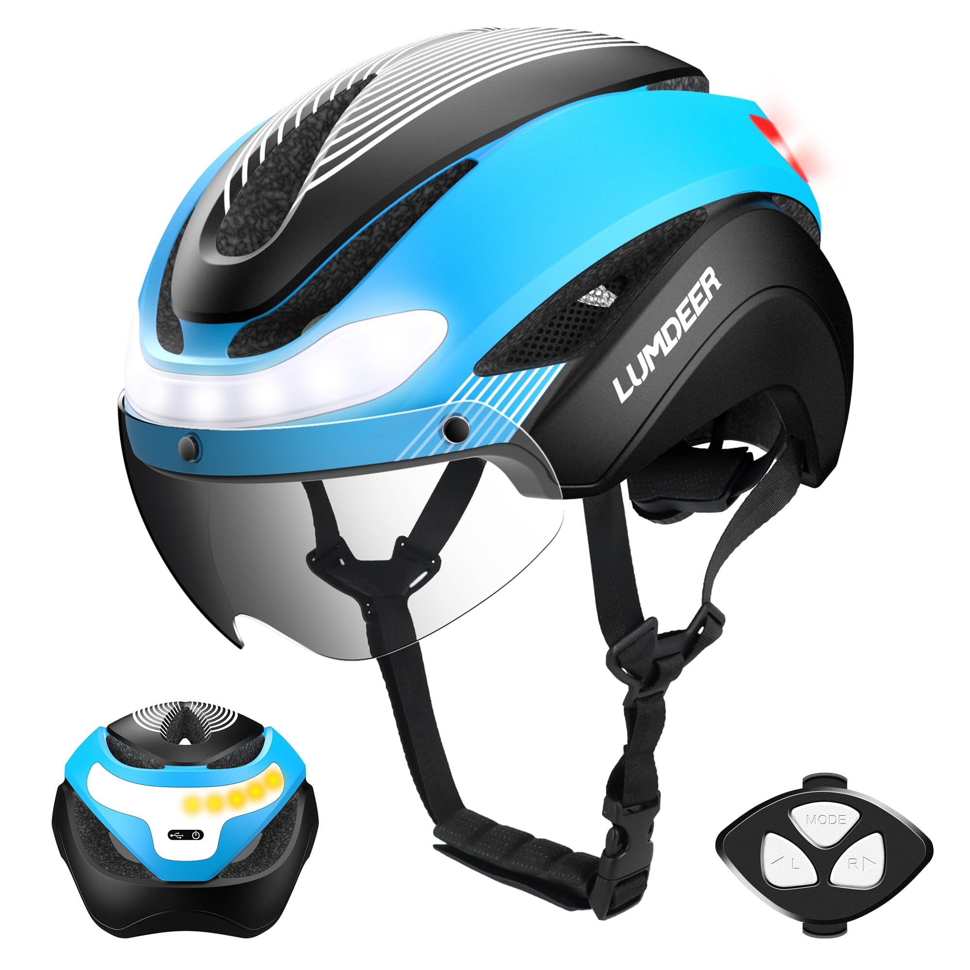 Casco Inteligente Para E-bike Lumdeer Con Intermitentes Inalámbricos