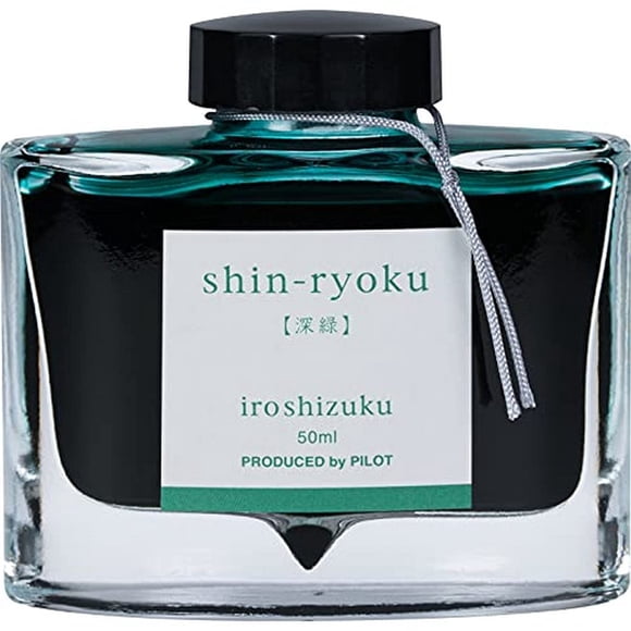 Tinta para pluma estilográfica PILOT Iroshizuku Shin-Ryoku Forest Green 50 ml