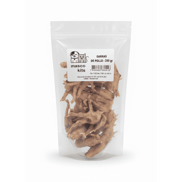 Patas Garras De Pollo Deshidratada Para Perro Mascotas 250gr